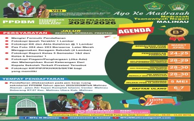 PPDB MTsN Malinau 2025 dibuka !!!